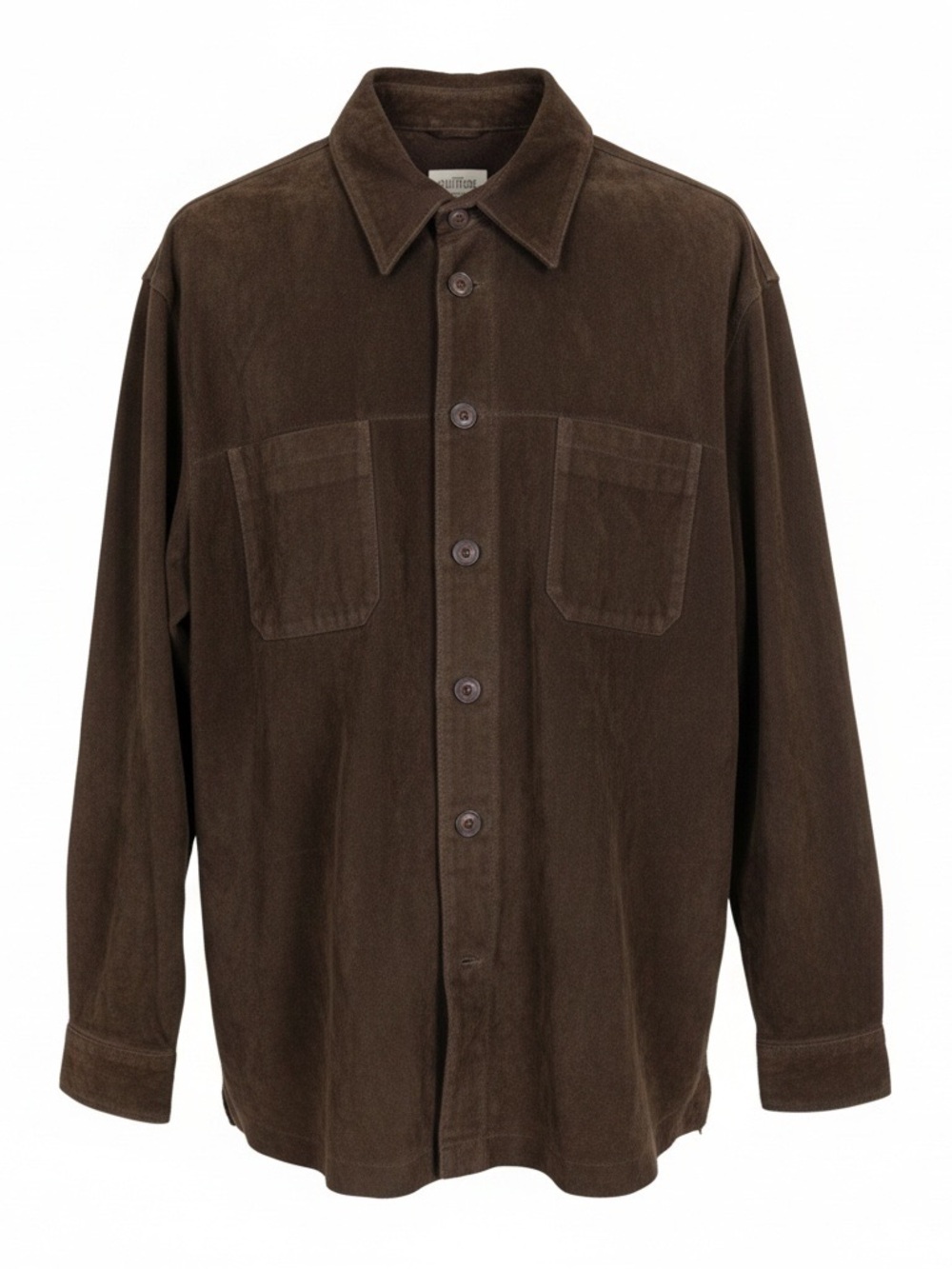 Vintage Men's Brown Suede Lightweight Y2K Jacket Indie Sleaze